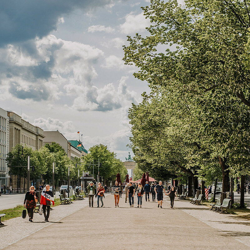 Wide avenues lined with trees – Berlin is green in more ways than one