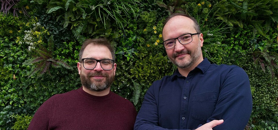 The Tower founders, Brad Heller (CTO) and Serhii Sokolenko (CEO)