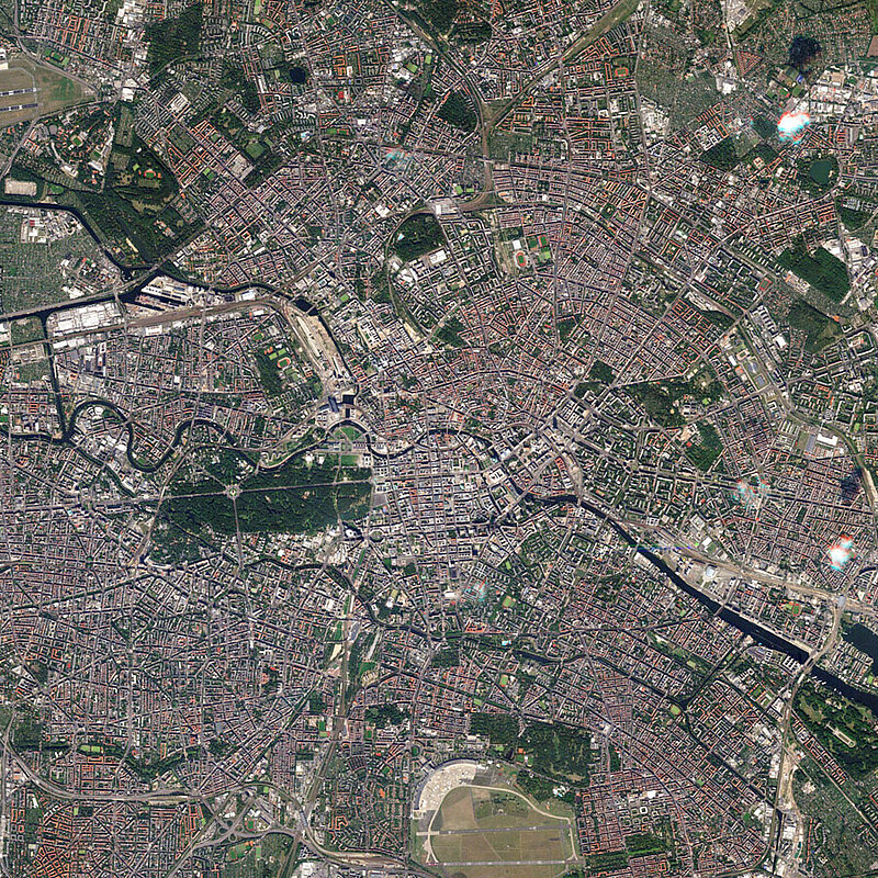 Aerial image of Berlin © Planet Labs Inc.