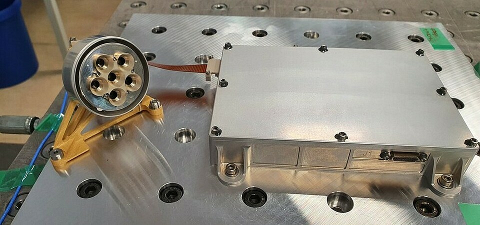 The Lunar Radiometer (LRAD) is integrated into Intuitive Machines' 70-centimetre-high propulsive hopping drone, Grace The Lunar Radiometer (LRAD) is integrated into Intuitive Machines' 70-centimetre-high propulsive hopping drone, Grace