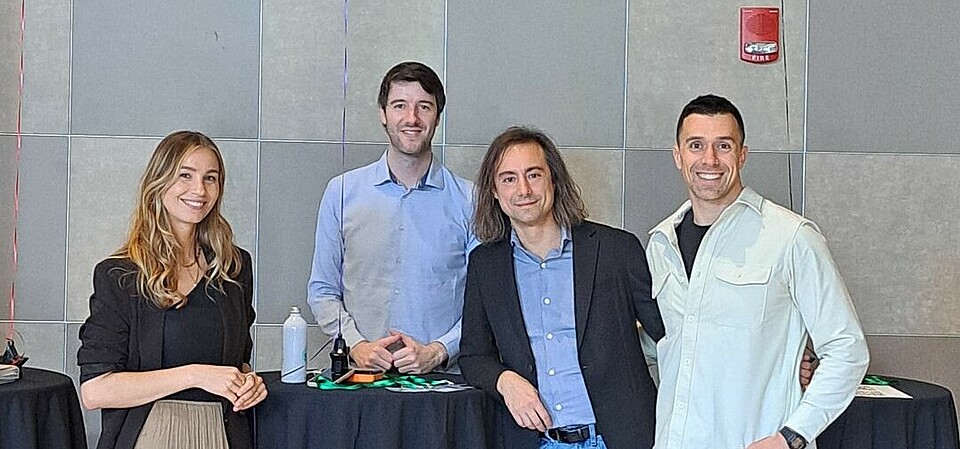 The Cariqa team: Tamara Ciullo (Co-Founder and CCO), Stefano Bonetta (Co-Founder and CTO), Issam Tidjani (Co-Founder and CEO), Mario La Pergola (COO and CFO) - © Cariqa The Cariqa team: Tamara Ciullo (Co-Founder and CCO), Stefano Bonetta (Co-Founder and CTO), Issam Tidjani (Co-Founder and CEO), Mario La Pergola (COO and CFO) - © Cariqa