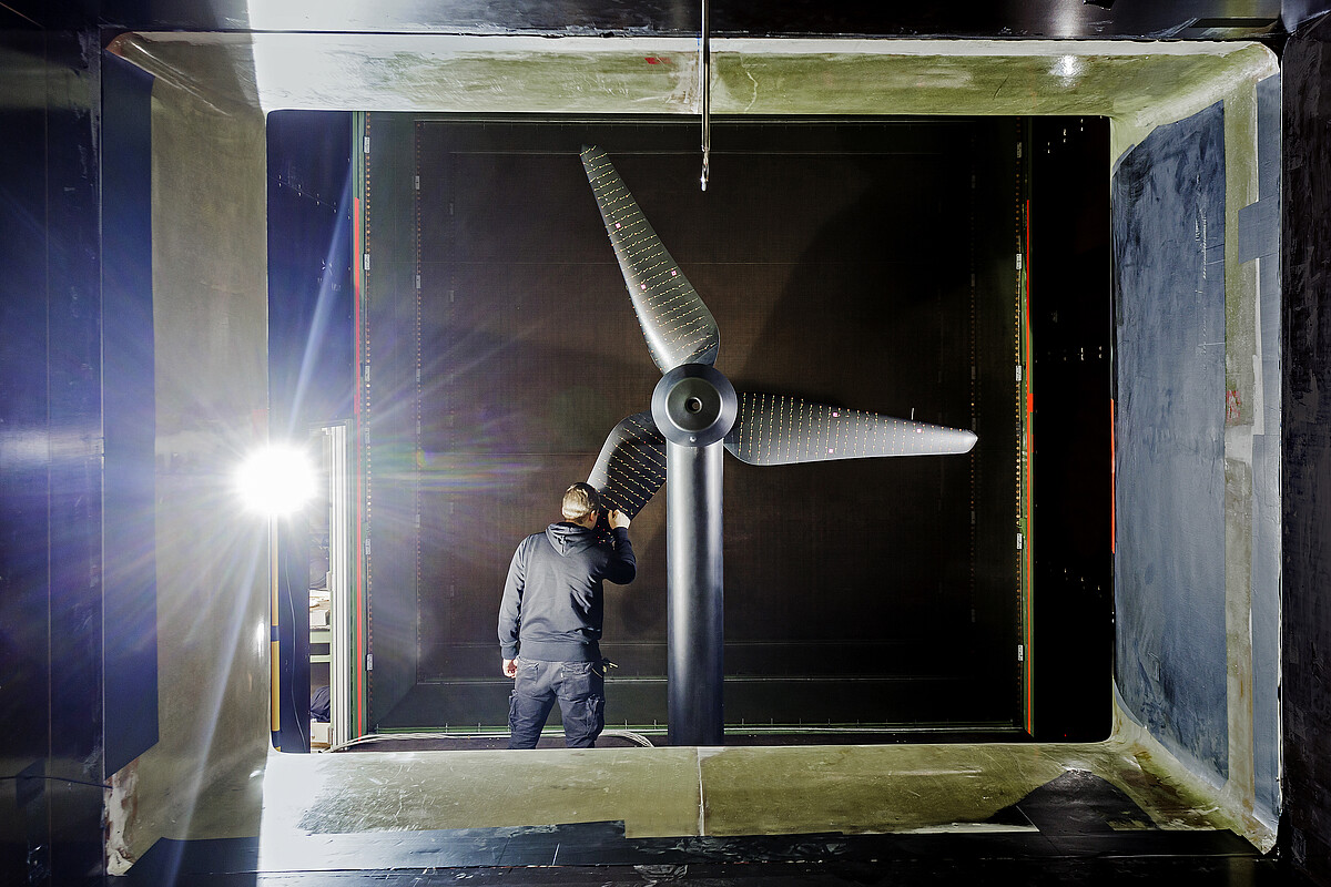 Research into wind turbine rotor blades at the Technical University Berlin