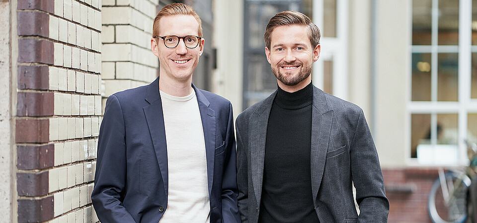 Finoa co-founders Christopher May and Henrik Gebbing Christopher May and Henrik Gebbing, both co-founder and co-CEOs of Finoa