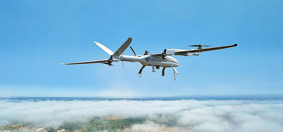 'Songbird' is characterized by high speed and range, but still flexible thanks to vertical take-off and landing capability.