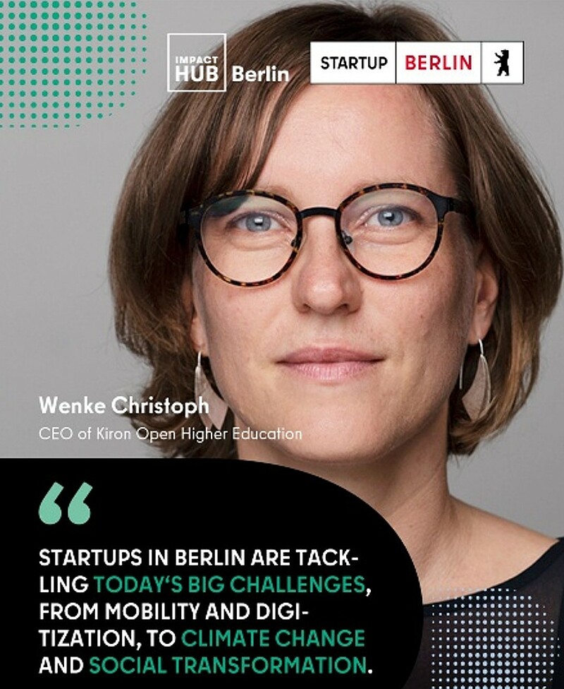 Wenke Christoph, CEO of Kiron Open Higher Education Wenke Christoph, CEO of Kiron Open Higher Education
